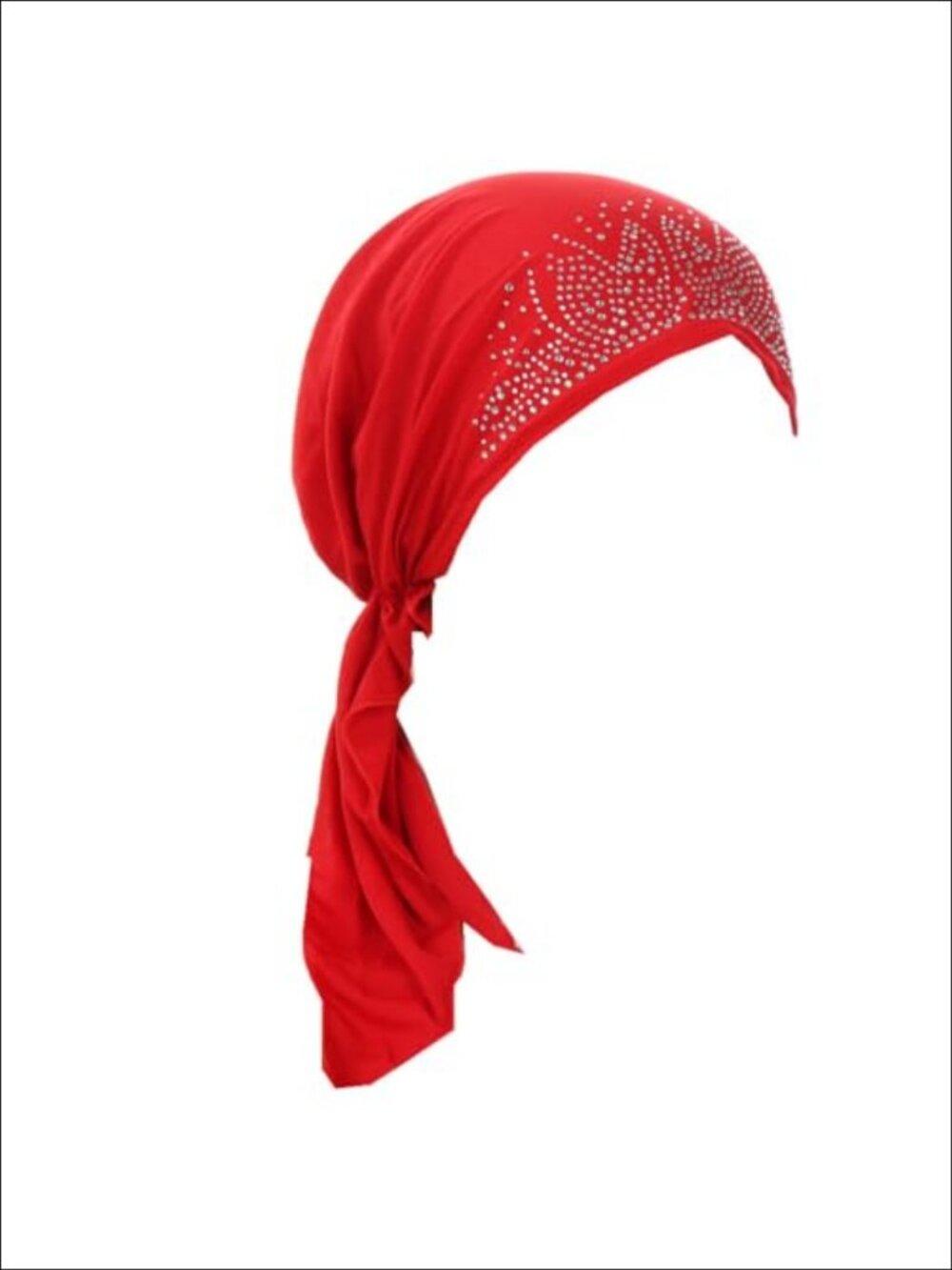 Chemo Head Scarf Cotton Polyester Pre Tied Rhinestone Bandana Turban Beanie
